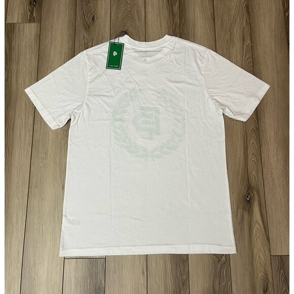 Flint Park Original Logo Tee Shirt White Mens Size Medium NEW Organic Cotton - Picture 4 of 9